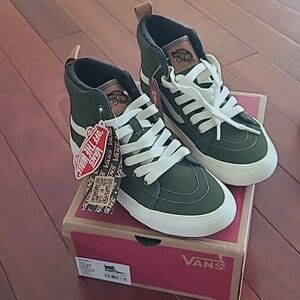 Vans Kids Green High-Top Sneakers